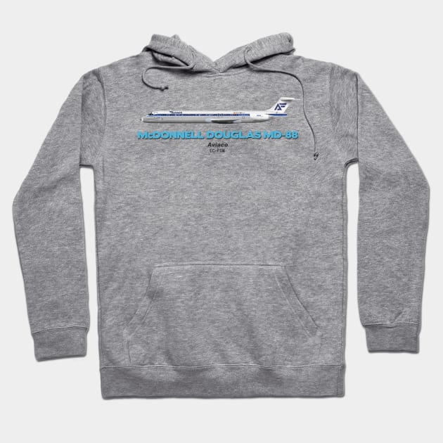 McDonnell Douglas MD-88 - Aviaco Hoodie by TheArtofFlying